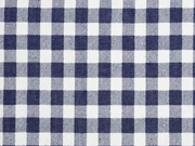 weicher Jeansstoff Karomuster, dunkles jeansblau