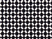 Stretchstoff Polarstern Ovale, schwarz