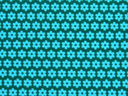 Feincord Bl�mchen, hellblau auf petrol