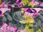 Chiffon Fantasy grau flieder lila oliv