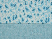 Jacquard Strick Leoparden Muster mint