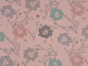 Organic Sweat Zweige Blumen altrosa melange