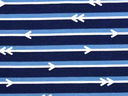 Jersey Pfeile Streifen, dunkelblau