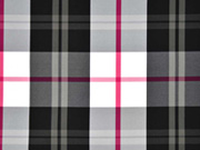 Mantelstoff Karo, schwarz beere