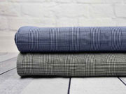 elastische Baumwolle Glencheck schwarz/weiss