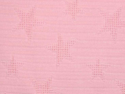 Frottee Jaquard Sterne, lachsrosa