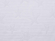 Frottee Jaquard Sterne, dunkelblau, weiss