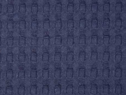 Frottee Waffelmuster XL, dunkelblau