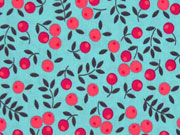 RESTST�CK 38 CM Baumwolle Popelin Beeren, petrol