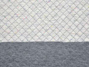 gesteppter Jersey Rauten, hellgrau bunte Punkte