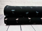 Jersey Flamingo mint auf schwarz