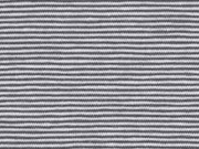 Jersey Streifen 1 mm garngef�rbt, dunkelgrau