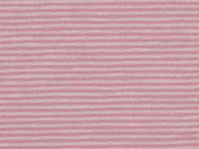 Jersey Streifen 1 mm garngef�rbt, rosa