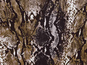 Viskose Jersey Schlangenmuster, braun