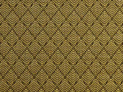 gesteppter Jacquard Jersey Rauten, ocker