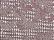 Strickstoff Hahnentritt Glitzer, altrosa meliert