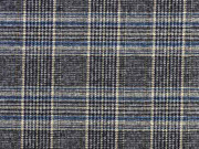 Jacquard Jersey Glencheck, blau camel schwarz wei�