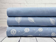 Canvas bedruckt Bl�tter, rauchblau