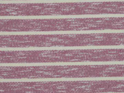 Sweat Streifen angeraut, beere creme