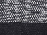 Strickstoff Strukturstoff Waffelmuster, schwarz ecrue