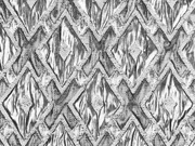 Cocktailstoff Rauten metallic, silber