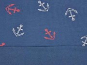 French Terry Anker, Marine Blau