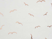 Jersey Vogelschwarm Kupfer metallic, wei�