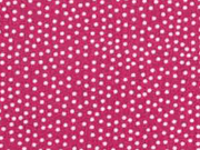 Baumwollstoff Punkte, wei� beere