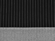 RESTST�CK 68 CM Jacquard Jersey Nadelstreifen, schwarz