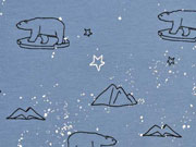 Jersey  Eisb�ren Sterne Glitzer, rauchblau