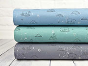 Jersey  Eisb�ren Sterne Glitzer, rauchblau