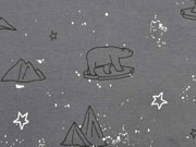 Jersey  Eisb�ren Sterne Glitzer, dunkelgrau
