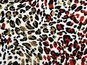 RESTST�CK 62 CM Viskose Leomuster, schwarz camel wei�