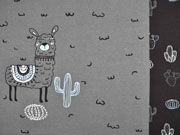 Jersey Lama 2 in 1 Panel Farbeffekt, dunkelgrau