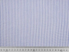 leichter elastischer Crinkle-Blusenstoff Streifen, hellblau wei�