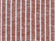 RESTST�CK 67 cm Leinen Viskose Nadelstreifen, dunkelrot meliert