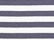 Jersey Streifen 1 cm garngef�rbt, dunkelgrau wei�