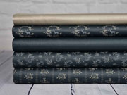 Baumwolle Dirndl Stoff Romantico Streublumen, rot dunkelblau