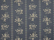 Baumwolle Dirndl Stoff Romantico Blumen, taupe dunkelgrau