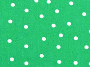 Baumwolle unregelm��ige Punkte 3mm, wei� auf gr�n