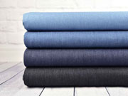 Stretchjeansstoff uni, schwarz