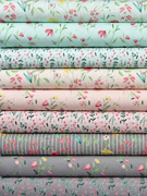 Baumwolle Zweige Blumen, hellrosa