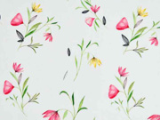 Baumwolle Blumen, hellmint