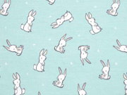 Jersey Hasen Herzen, hellmint