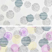 Jersey Kreise Magic UV-Licht Farbeffekt, wei�