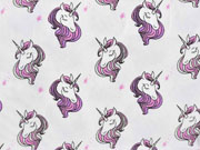 Jersey Einhornk�pfe Magic UV-Licht Farbeffekt, wei�