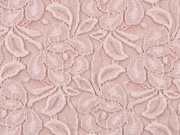 elastische Spitze mit Baumwolle Blumen, cremewei� altrosa