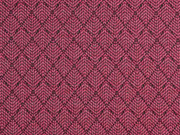 gesteppter Jacquard Jersey Rauten, weinrot