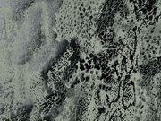 Wildlederimitat Animal Print Foliendruck , schwarz khaki