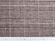 Mantelstoff Glencheck Hahnentritt Doubleface, sand braun